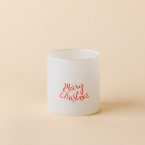 Urban XS - Blanco crema brillante - Rojo «Feliz Navidad»