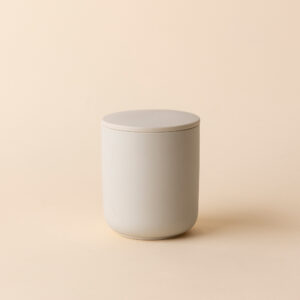 Keramiek met deksel - Beige